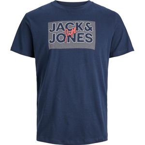 T-shirt met ronde hals jjmarius JACK & JONES. Katoen materiaal. Maten S. Blauw kleur