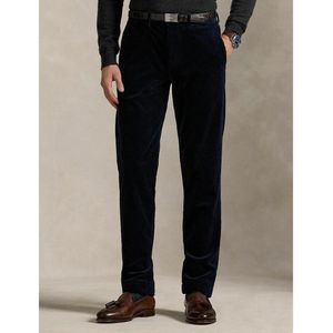 POLO RALPH LAUREN - Rechte Broek - Marineblauw - Stretch Ribfluweel