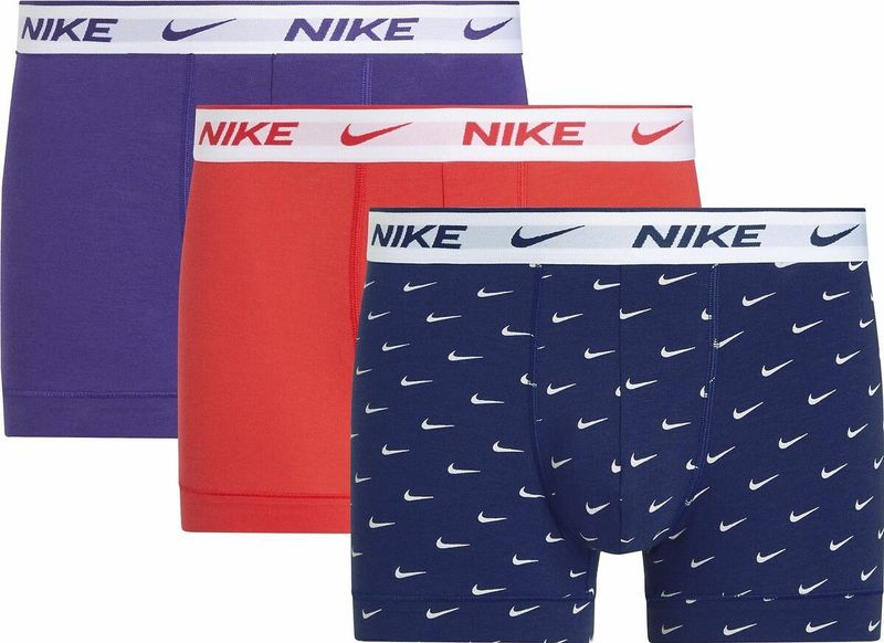 NIKE - Boxershorts - Violet - Set van 3 - Stretch Katoen