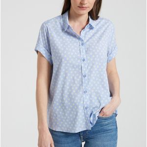 Samsoe Samsoe - MAJAN - Hemd - Lichtblauw - Viscose - Korte Mouwen