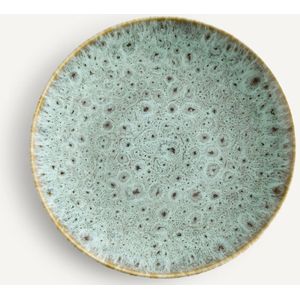 Fara AM.PM - Set van 4 Dessertborden - Groen/Kaki/Blauw - Geëmailleerd Aardewerk