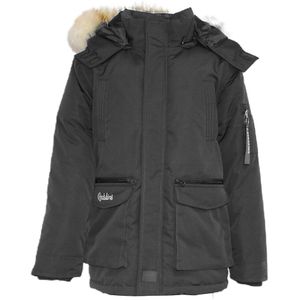 Parka met kap REDSKINS. Polyester materiaal. Maten 10 jaar - 138 cm. Zwart kleur