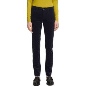 Slim broek L32 ESPRIT. Katoen materiaal. Maten Maat 27 (US) - Lengte 32. Blauw kleur