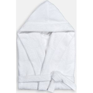 Kheops - Badjas - Wit - 100% Gekamd Katoen - Met Kap