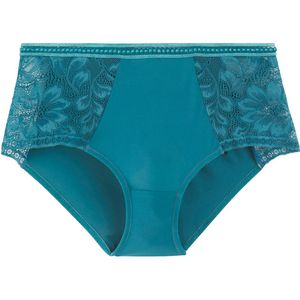 LA REDOUTE COLLECTIONS - Hoge Slip - Groen - Kant - Microvezel
