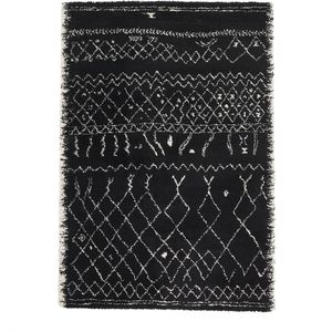 Vloerkleed in berber stijl, 3 maten, Afaw LA REDOUTE INTERIEURS. Polypropyleen materiaal. Maten 200 x 290 cm. Zwart kleur