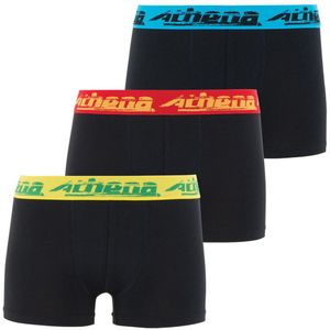 Set van 3 boxershorts ATHENA. Bio katoen materiaal. Maten 10 jaar - 138 cm. Zwart kleur