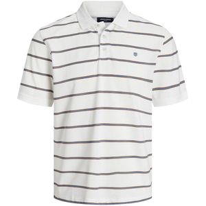 Gestreepte polo met korte mouwen JACK & JONES. Katoen materiaal. Maten M. Beige kleur