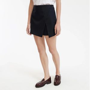 LA REDOUTE COLLECTIONS - Shortrok - Marine/Gebroken Wit - Polyester - Tennisstrepen