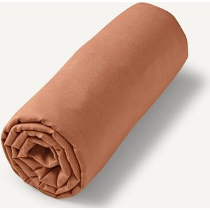 Gypse - Hoeslaken - Gewassen Voilekatoen - Kleur Gypse - 100% Biologisch Katoen