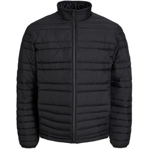 Donsjas met opstaande kraag Jjsanto JACK & JONES. Polyester materiaal. Maten S. Zwart kleur