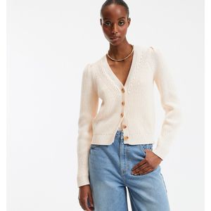 LA REDOUTE COLLECTIONS - Kort Vest - Ivoor - Katoen