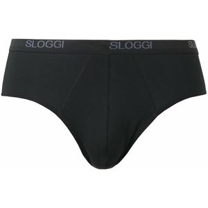 SLOGGI - Gesloten Midi Slips - Zwart - Katoen - Set van 3
