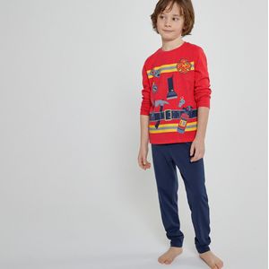 Pyjama brandweerman vermomming LA REDOUTE COLLECTIONS. Katoen materiaal. Maten 5 jaar - 108 cm. Rood kleur