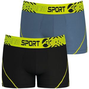 Set van 2 boxershorts Air Performance ATHENA. Polyester materiaal. Maten L. Grijs kleur