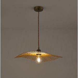 Luchtige hanglamp in bamboe Ø50 cm, Ezia LA REDOUTE INTERIEURS. Bamboe materiaal. Maten één maat. Beige kleur