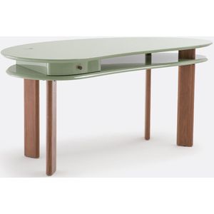 Felsen - Bureau - Groen - MDF en Walnootfineer