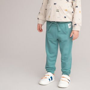 Set van 2 jogpants in molton LA REDOUTE COLLECTIONS. Katoen materiaal. Maten 3 mnd - 60 cm. Blauw kleur