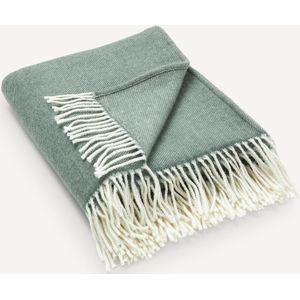 AM.PM - Linden - Plaid - Linde Kleur - 125 x 170 cm - Zuivere Wol