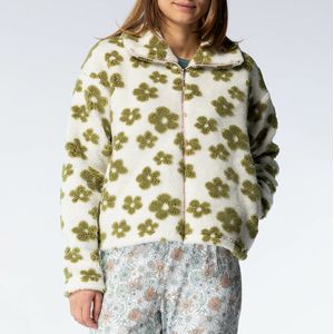 Groovy - Vest - Groen - 100% Polyester - Opstaande Kraag met Rits