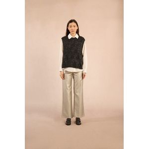 MOLLY BRACKEN - Mouwloze Trui - Zwart - Polyester