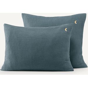 Cuddly - Kussensloop - Twilight Blauw - Biologisch Tetra