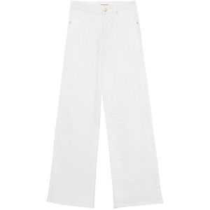 LA PETITE ÉTOILE - ZEPHYR - Wijde Jeans - Wit - Denim Materiaal