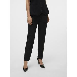 Rechte tapered broek VERO MODA. Polyester materiaal. Maten 42 FR - 40 EU - Lengte 30. Zwart kleur