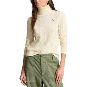POLO RALPH LAUREN - Trui - Beige - Rolkragen - Kabelmotief