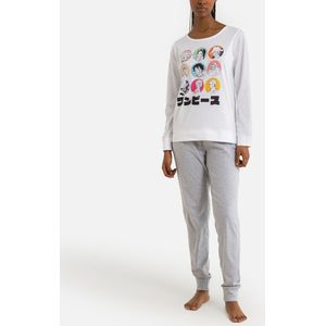 One Piece - Pyjama - Mêleegrijs/Wit - Katoen