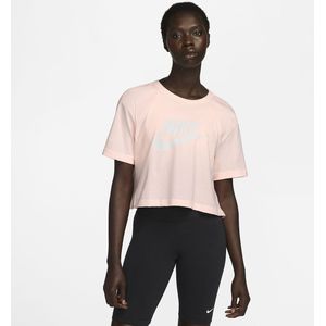 Crop top Sportswear Essential met logo NIKE. Katoen materiaal. Maten XL. Roze kleur