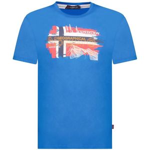 GEOGRAPHICAL NORWAY - Jysuis - T-shirt - Blauw - Katoen