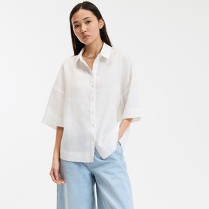 La Redoute Collections - Losvallend Overhemd - Wit - Linnen