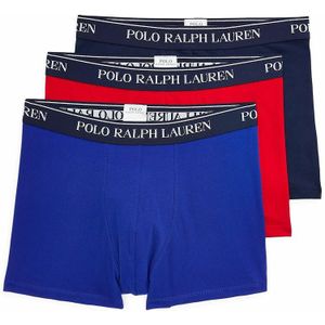 Set van 3 effen boxershorts POLO RALPH LAUREN. Katoen materiaal. Maten M. Rood kleur