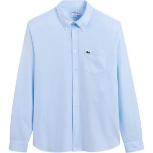 Oxford hemd met lange mouwen LACOSTE. Katoen materiaal. Maten 46. Blauw kleur