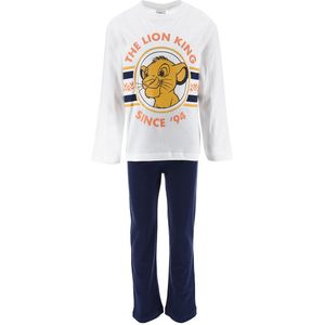 Pyjama The Lion King LE ROI LION. Katoen materiaal. Maten 4 jaar - 102 cm. Wit kleur