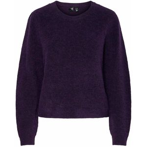 Trui met ronde hals en lange mouwen PIECES. Polyester materiaal. Maten L. Violet kleur