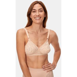 BH zonder beugels Cœur croisé PLAYTEX. Polyamide materiaal. Maten 100E FR - 85E EU. Beige kleur