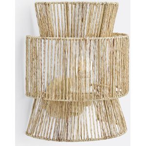 LA REDOUTE INTERIEURS - Yaku - Wandlamp - Beige - H30 cm - Hennep Materiaal