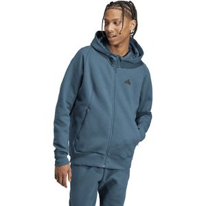 Zip-up hoodie met logo ADIDAS SPORTSWEAR. Katoen materiaal. Maten XL. Blauw kleur