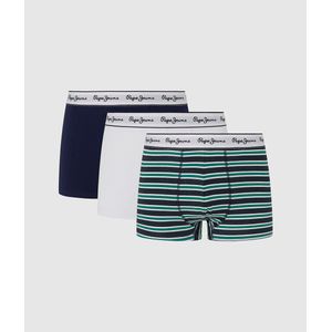 Set van 3 boxershorts PEPE JEANS. Katoen materiaal. Maten L. Wit kleur