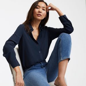 LA REDOUTE COLLECTIONS - Hemd - Marineblauw - Polyester