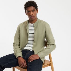 AURELE LA REDOUTE COLLECTIONS - Recht Overhemd - Lichtgroen - 100% Linnen