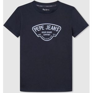 T-shirt met korte mouwen PEPE JEANS. Katoen materiaal. Maten 10 jaar - 138 cm. Blauw kleur