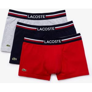 Set van 3 boxershorts LACOSTE. Katoen materiaal. Maten M. Blauw kleur