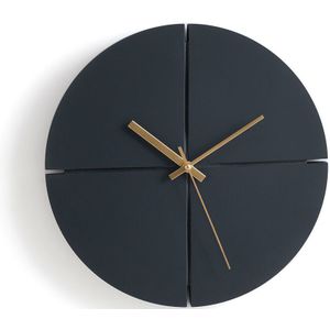 Ronde horloge met uitsnijdingen Ø29,5 cm, Ora SO'HOME.  materiaal. Maten één maat. Grijs kleur