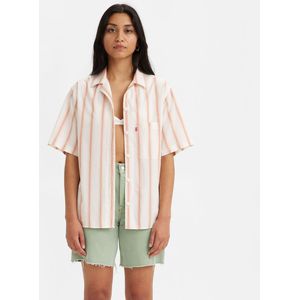 Gestreepte blouse met korte mouwen LEVI'S. Katoen materiaal. Maten S. Roze kleur