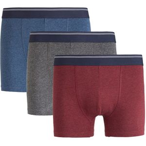 LA REDOUTE COLLECTIONS - Boxershorts - Blauw / Grijs / Rood - Katoen
