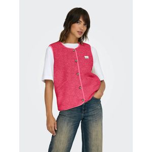 Only - Onlbaby Life Teddy - Gilet - Roze - Dames