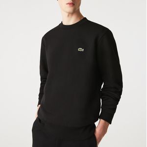 Sweater met ronde hals LACOSTE. Katoen materiaal. Maten L. Zwart kleur